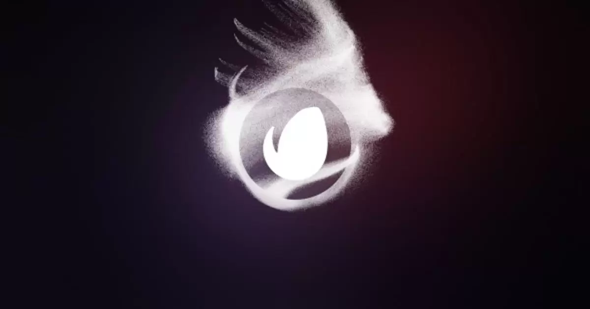 粒子烟雾组成的logo标志AE视频模版Particle Logo