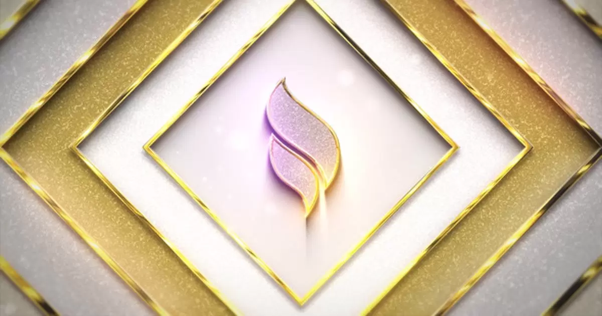 奢华黄金金色logo闪光标志AE视频模版Luxury Glitter Logo插图