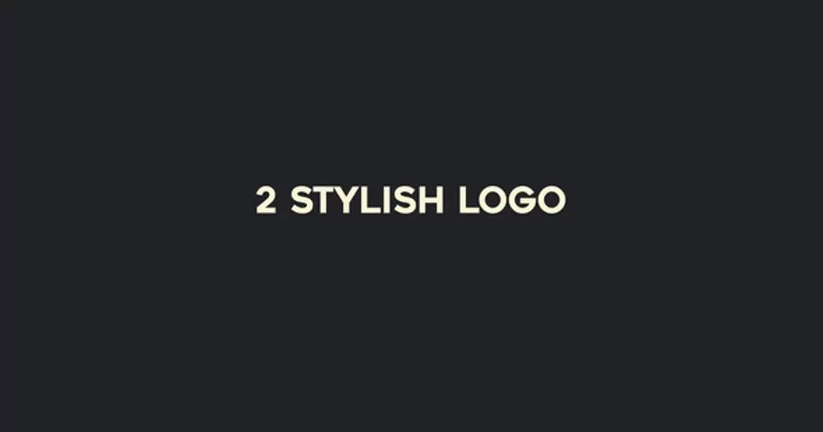 时尚logo标志AE视频模版2 Stylish Logo
