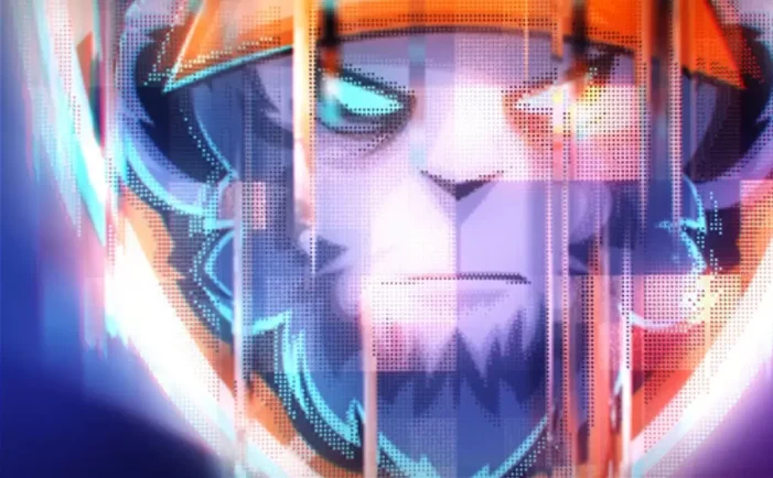 故障电源运动标志动画AE视频模版Glitch Power