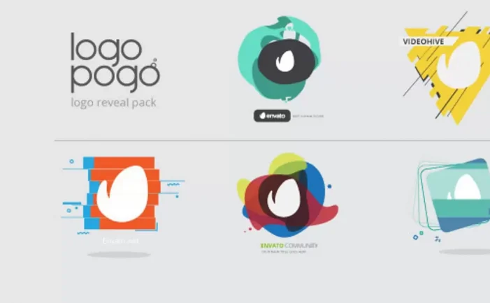 一直创意动画logo标志Pogo包AE视频模版Logo Pogo Pack