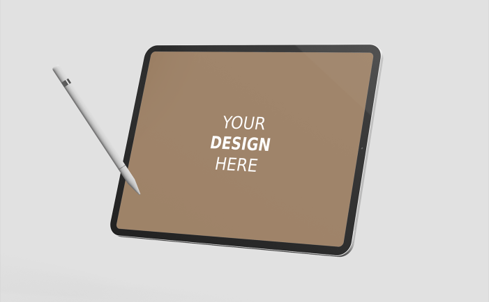 新款Ipad Pro平板展示模型(PSD)